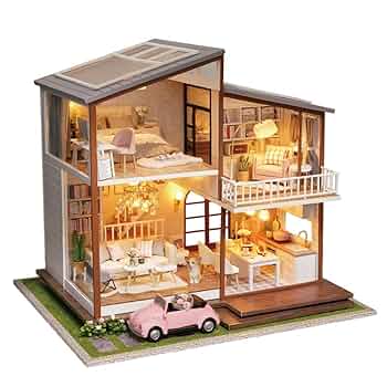 Amazon.co.jp: オルゴールDIYドールハウスミニチュアキット家具